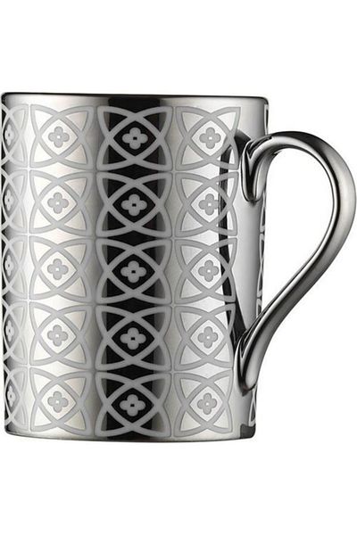 Kütahya Porselen Set of 2 Platinum Porcelain Plated Mug
