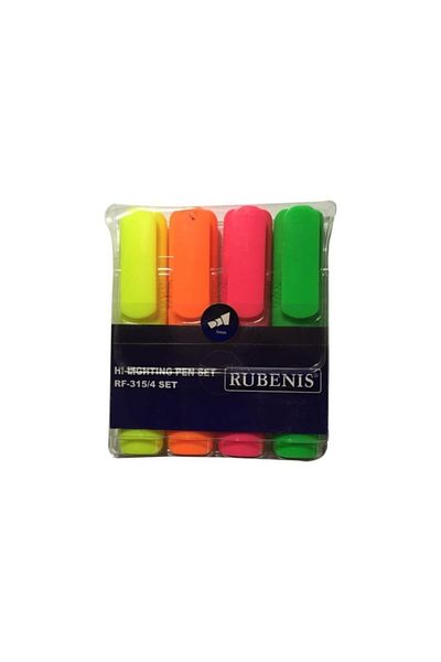 Rubenis Highlighter Pen Set of 4