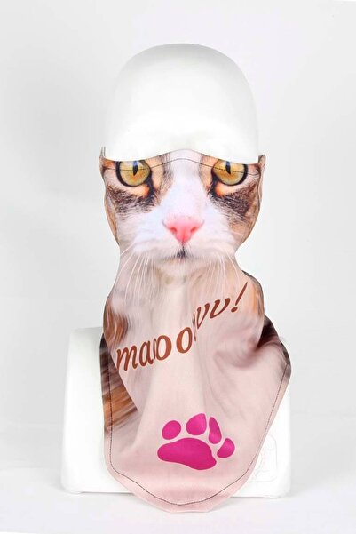 Tıklaalbeni Dişi Kedi Yüz Maskesi 2067 / Her Ortama Uygun Yıkanabilir Maske