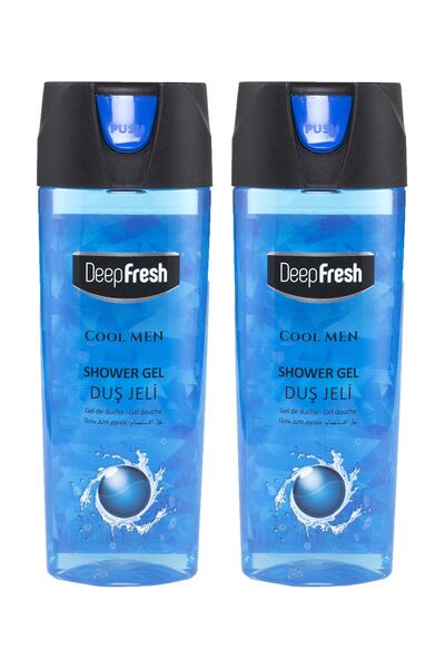 Deep Fresh Pratik Kapaklı Erkek Duş Jeli Cool Men 500 Ml X 2 Adet