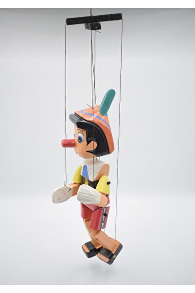 Azra hediyelik eşya ve tekstil ürünler Ahşap Pinokyo Kukla, 24 Cm, Küçük, Dek...