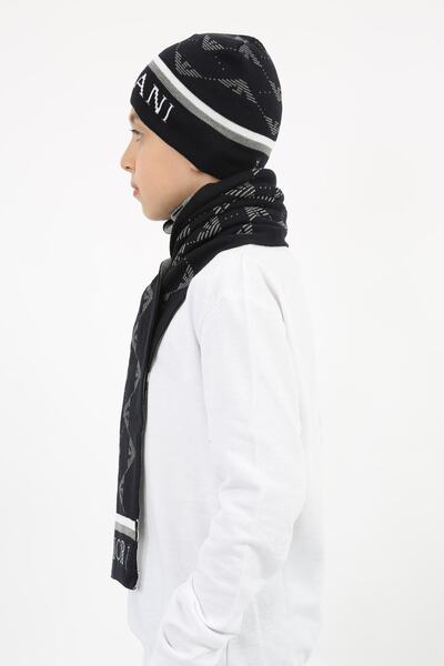 Everest Cotton Boy's Scarf Beanie Set