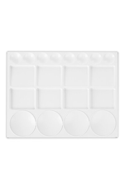 Ops Resim Paleti 20X30Cm Profesyonel Godesiz Oval Beyaz Rp107