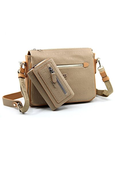 Just Polo Kadın 3 Bölmeli Ayarlanabilir Uzun Askılı Postacı Çanta Ve Cüzdan K...