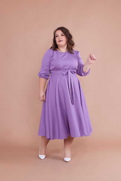 Bidoluelbise Rochie de damă liliac mărime midi lungime mare