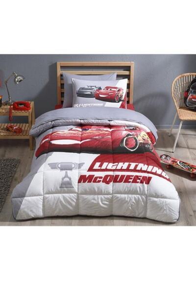 Özdilek Lisanslı Tek Kişilik Uyku Seti Fitted Çarşaf Cars Piston Cup Kırmızı