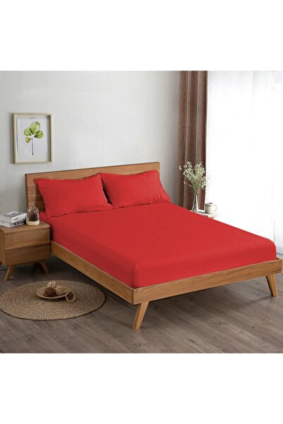 Majoli Fitted Sheet Double Red