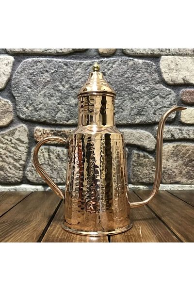 EFEMİR Hand Forged Copper Vessel Oil Pot