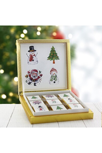 mutlu adım 27 Κομμάτια Χριστουγεννιάτικη Σοκολάτα Μαντλέν 4 Μοτίβα