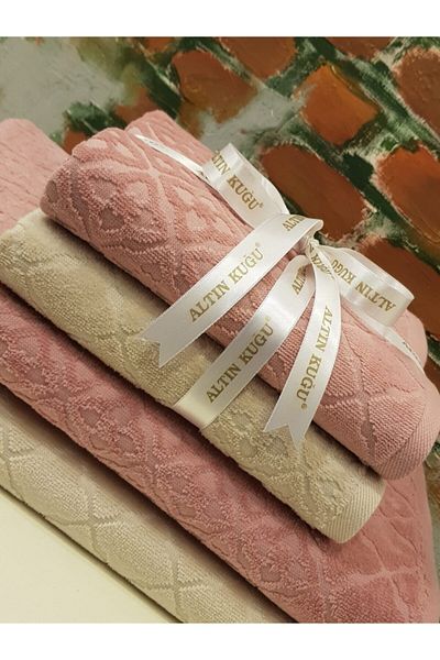Özdilek Σετ πετσετών μπάνιου σε μπεζ Dusty Rose Tile