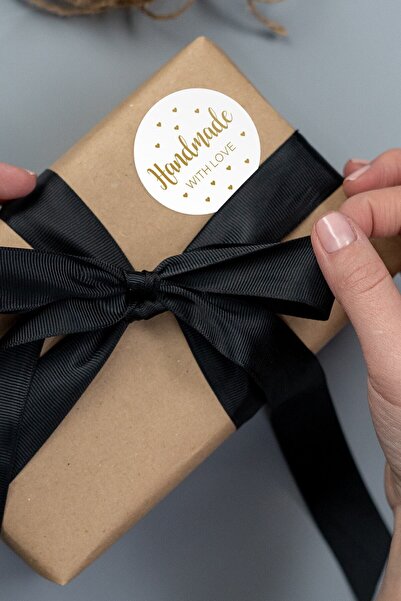 Özer Store Autocolant pentru etichetă de pachet scrisă manual cu dragoste