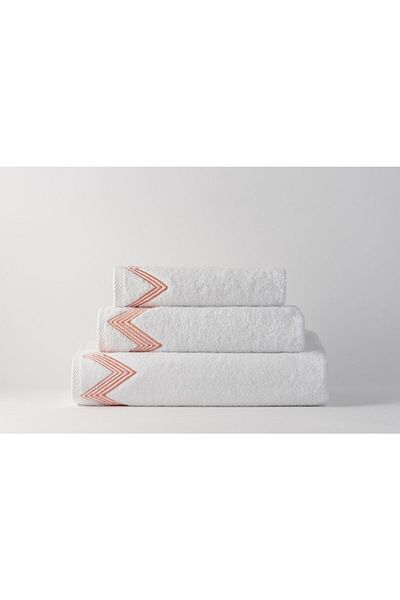Gül Güler Zigzag Embroidered Hand Towel