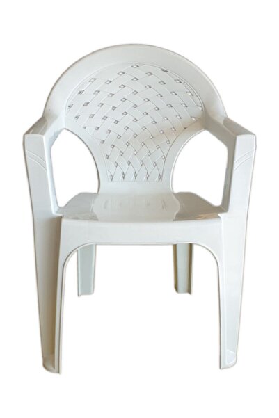 PRS 6 Adet Kollu Plastik Sandalye Bahçe Balkon Sandalyesi