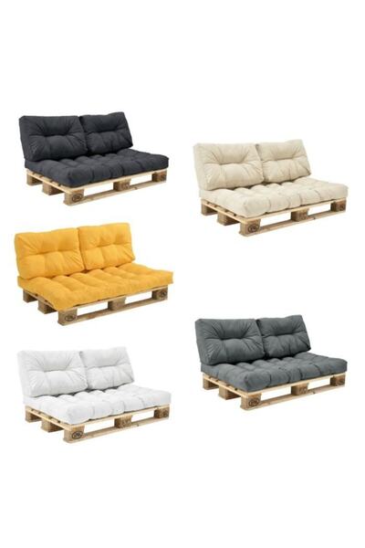 İstanbul kumaş Palet Minderi 120x70 Gri