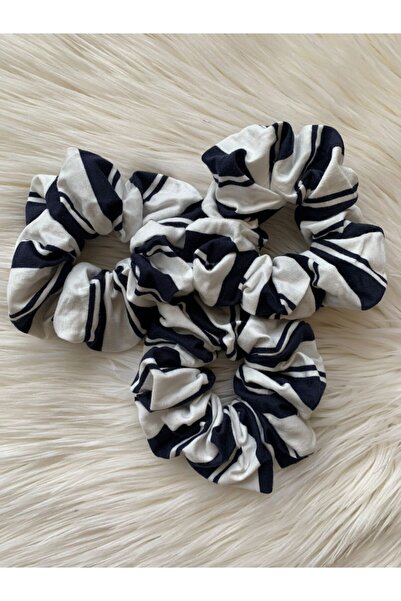 Donna Liberta Set of 3 Marine Sailor Themed Fabric Hair Rubber Buckles Toka011