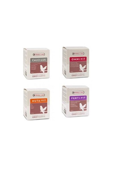 Versele Laga 4'lü Bakım Seti Omnivit-mutavit-fertivit-calcilux 4x25 Gr 4lü Set