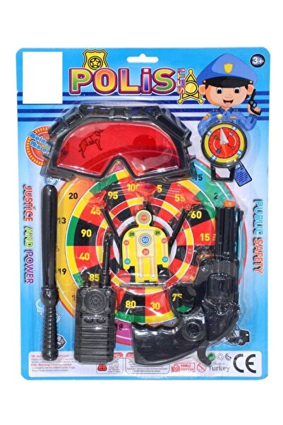 Genel Markalar Aksesuarlı Polis Seti Hedefli Ok Atan Silah Joplu Kasaturalı A...