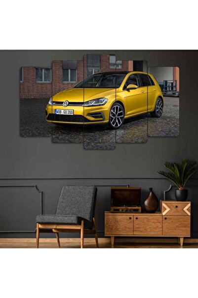 EVLOYA Volkswagen Golf - 5 Parçalı Araba Tablo