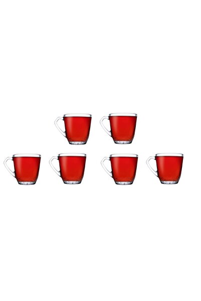 Paşabahçe 6 أكواب مرجانية بمقابض