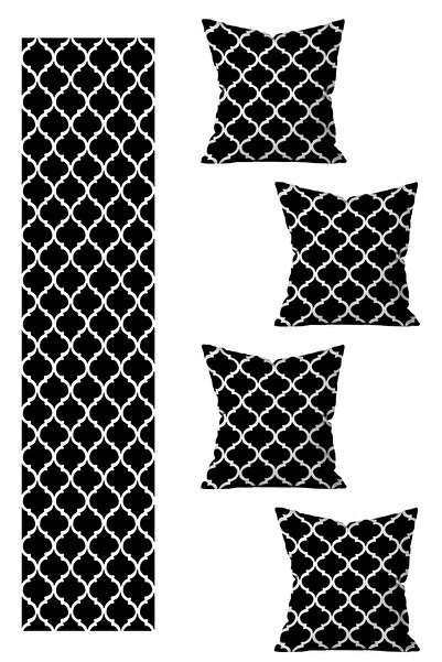 LadiesHome 5 предметів спеціального дизайну з двостороннім друком - набір чохлів для подушок та бігунків