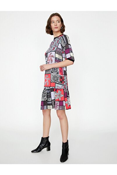 Koton Dámské černé šaty 9KAK88908PW