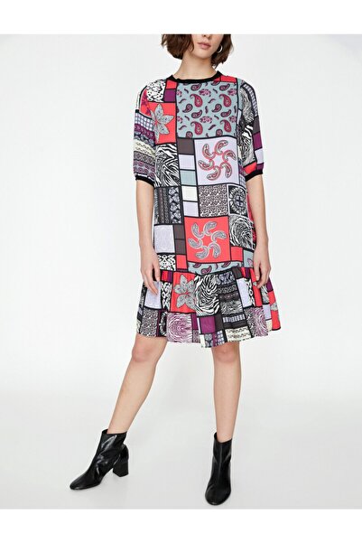 Koton Dámské černé šaty 9KAK88908PW