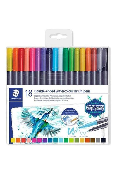 Staedtler Felted Paint Pen Double Sided MarsDuo Brush 18 Li 3001 Tb18