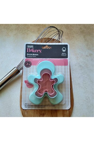 Bayev 3118 Man Cookie Mold with New Year's Model Ginger Man