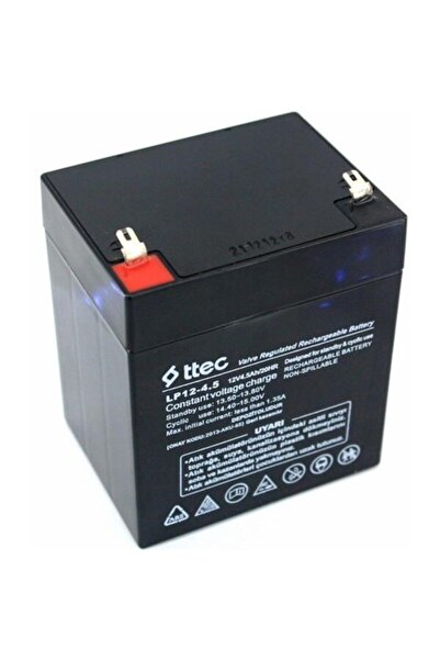 Ttec 12v 4.5ah/20hr Valve Regulated Rechargeable Battary - 12 Volt 4.5 Amper ...