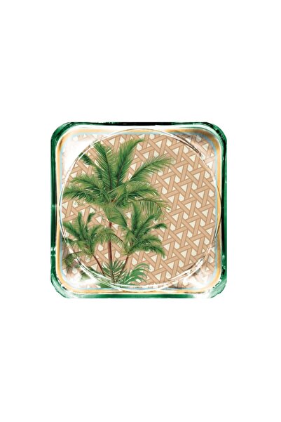 VİTELLİ قاعدة أكواب زجاجية منقوشة من Hazeran Palm