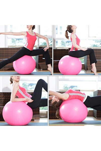 AYLA STAND Minge de exerciții Pilates Yoga Dimensiune Mare 65 Cm Cu Pompă