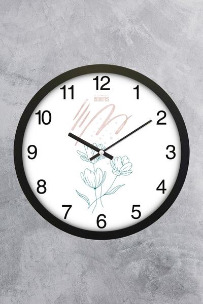 EMORES 30 Cm Gerçek Cam Sessiz Mekanizma Duvar Saati