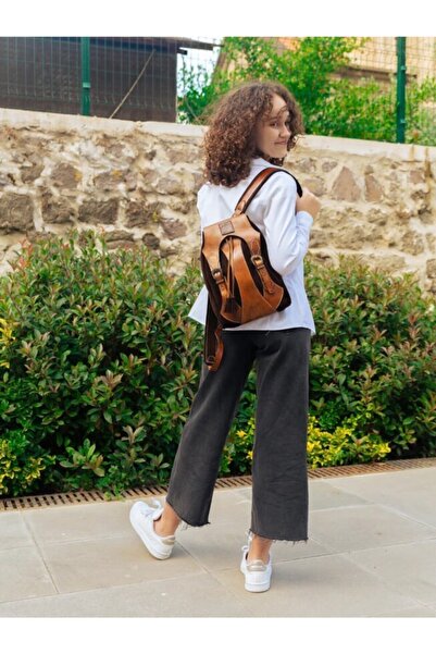 volk Pufidik Model Genuine Leather Women's Backpack - V-b-cn-003