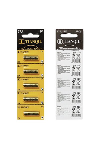 Micron Tıanqıu 27a 12v Alkalin Kartela Pil 5'li