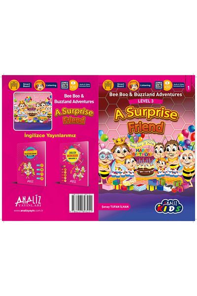 Analiz Yayınları مجموعة قصص إنجليزية مكونة من 5 قطع من Bee Boo - منشورات تحليل Şenay Tufan Ilhan