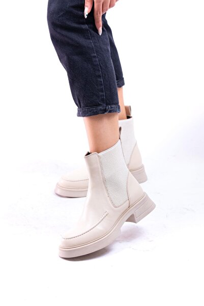 ALBİNİ Hakiki Deri Kadın Lastikli Günlük Bot 1008721k