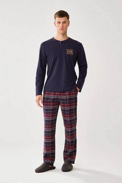 Dagi Navy Blue Pajama Bottom