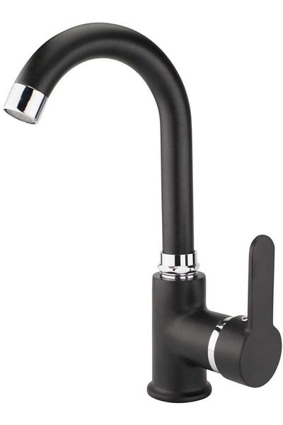 Sardıcı Black Delta Kitchen Faucet Hot Cold Double Water Inlet Kitchen Sink Faucet