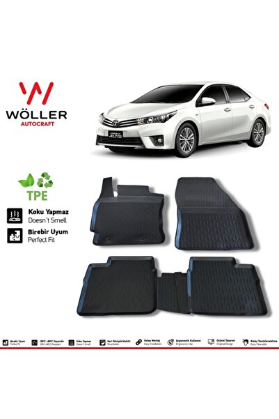 wöller Toyota Corolla Paspas 2013 2018 Arası 3d Havuzlu Paspas