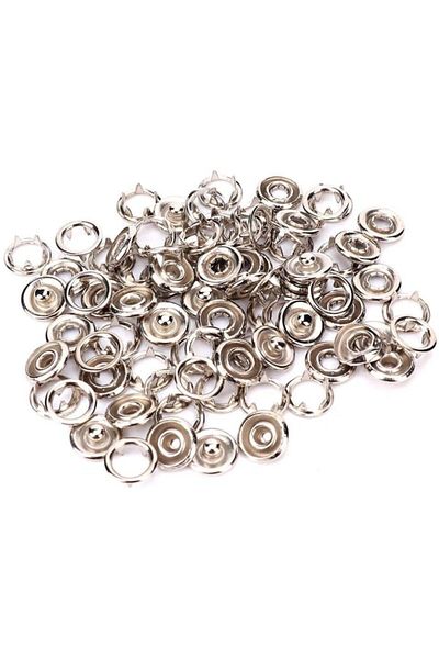 tuhafiyecimiz 9.5mm Nickel (silver) Baby Studs 100 Pieces