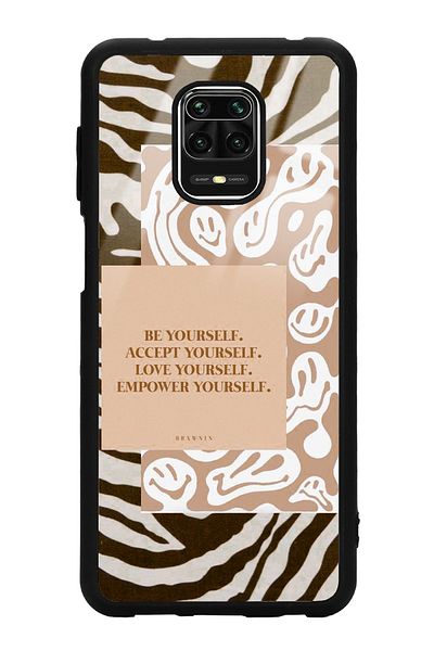 Spoyi حافظة هاتف لامعة بتصميم حمار وحشي لهاتف Xiaomi Redmi Note 9 Pro Emoji