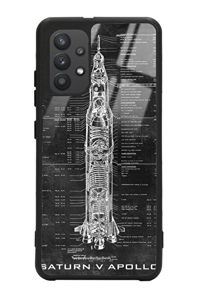 Spoyi Samsung A32 Apollo Plan Tasarımlı Glossy Telefon Kılıfı