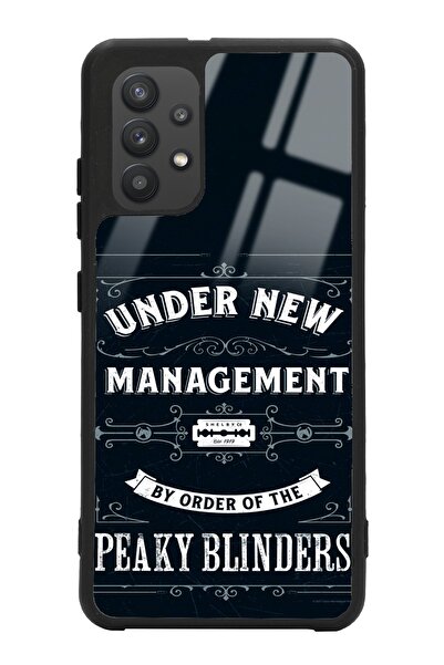Spoyi Samsung A32 Peaky Blinders Management Tasarımlı Glossy Telefon Kılıfı