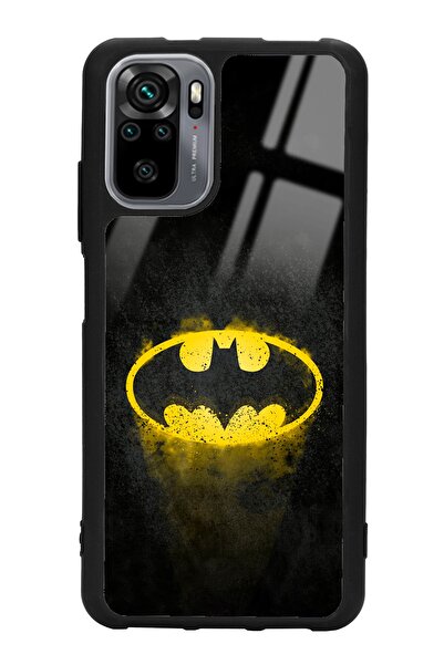 Spoyi Xiaomi Redmi Note 10 - 10s Yellow Batman Tasarımlı Glossy Telefon Kılıfı
