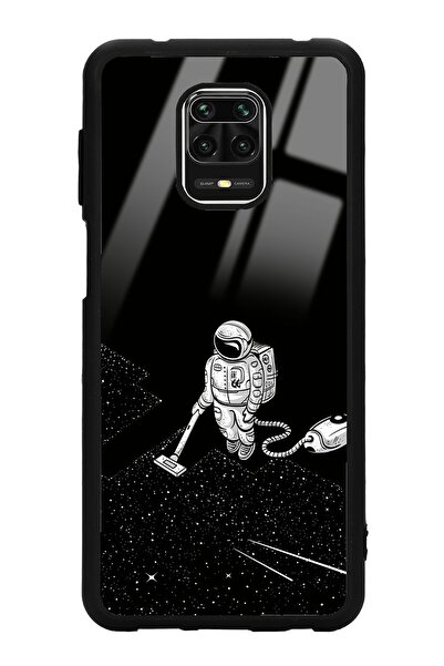Spoyi Xiaomi Redmi Note 9 Pro Astronot Tatiana Tasarımlı Glossy Telefon Kılıfı