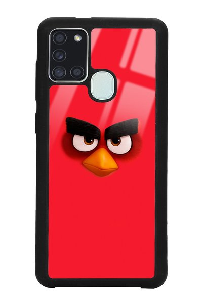 Spoyi Glossy Phone Case for Samsung A21S Red Design