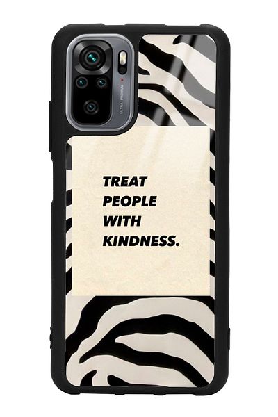 Spoyi حافظة هاتف لامعة لهاتف Xiaomi Redmi Note 10 - 10s بتصميم Zebra Motto