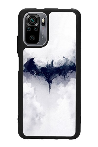 Spoyi Xiaomi Redmi Note 10 - 10s Beyaz Batman Tasarımlı Glossy Telefon Kılıfı