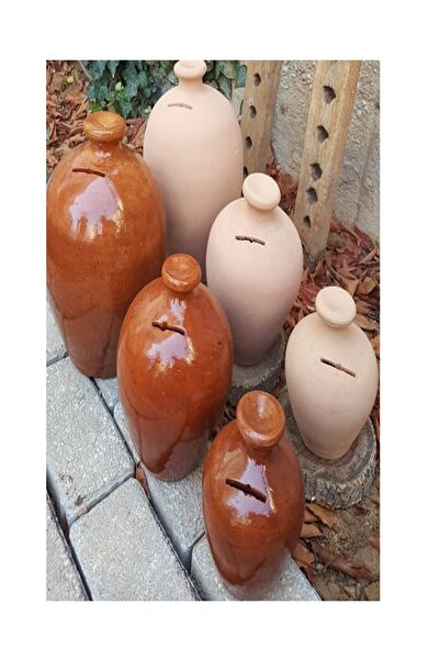 Genel Markalar Büyük Boy Çömlek Toprak Testi Kumbara Kırılmadan Açılmaz (VERN...