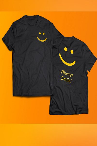 remonz Μπλουζάκι Always Smile White με στάμπα 100% βαμβακερό μπλουζάκι μεγάλου μεγέθους